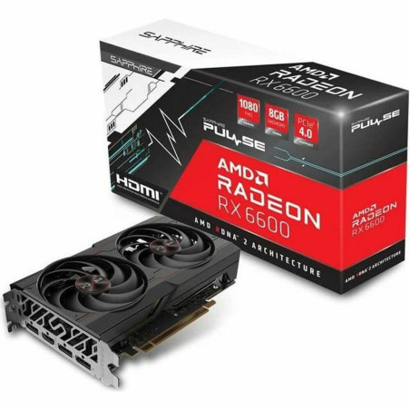 Scheda Grafica Sapphire Radeon RX 6600 Pulse Gaming AMD Radeon RX 6600 8 GB GDDR6