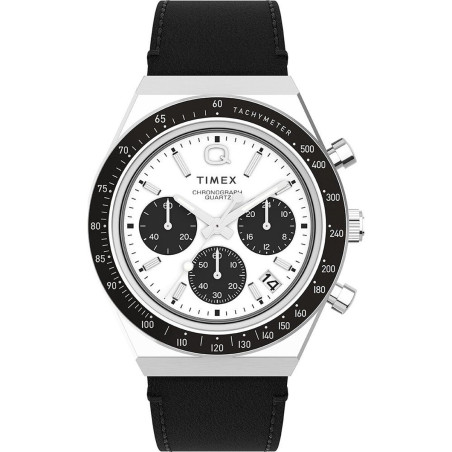 Orologio Uomo Timex Q DIVER CHRONO Bianco Nero (Ø 40 mm)
