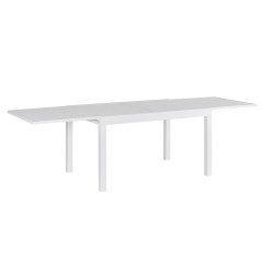 Tavolo da Pranzo Thais Bianco Alluminio 135 x 90 x 74 cm