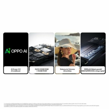 Smartphone Oppo OPPO Reno12 Pro 5G 6,7" 12 GB RAM 512 GB Nero
