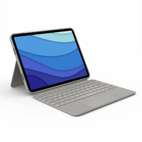 Custodia per Tablet e Tastiera Logitech iPad Pro 11 Grigio Qwerty in Spagnolo QWERTY